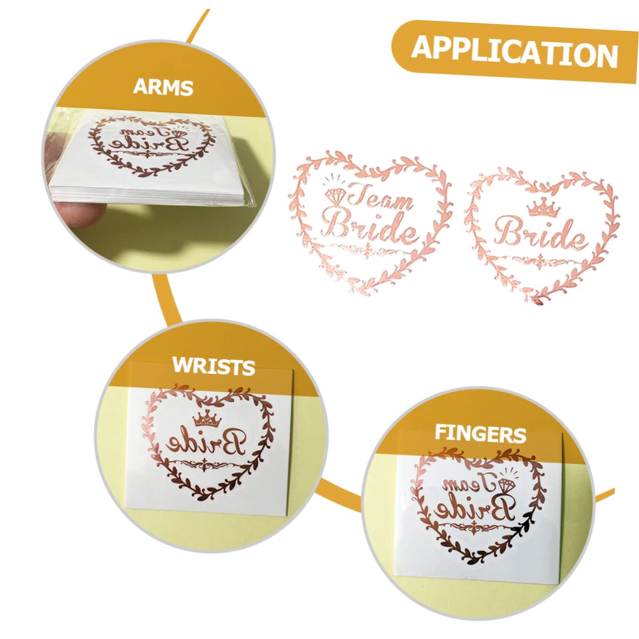 minkissy 160piezas Tatuajes Temporales De Novia y Damas De Honor De Pegatinas Bodas Para Celebraciones De Despedida y Fiestas De Bachelorette Decoración Glamourosa Para Eventos Especiales