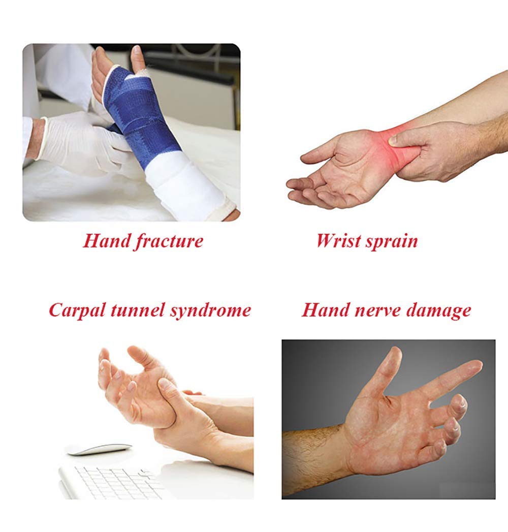 El Descanso de la Mano de la férula de Dedo ortesis del diapasón de la Mano Splint Soporte de Entrenamiento para ambas Manos Multi-propósito Ajustable
