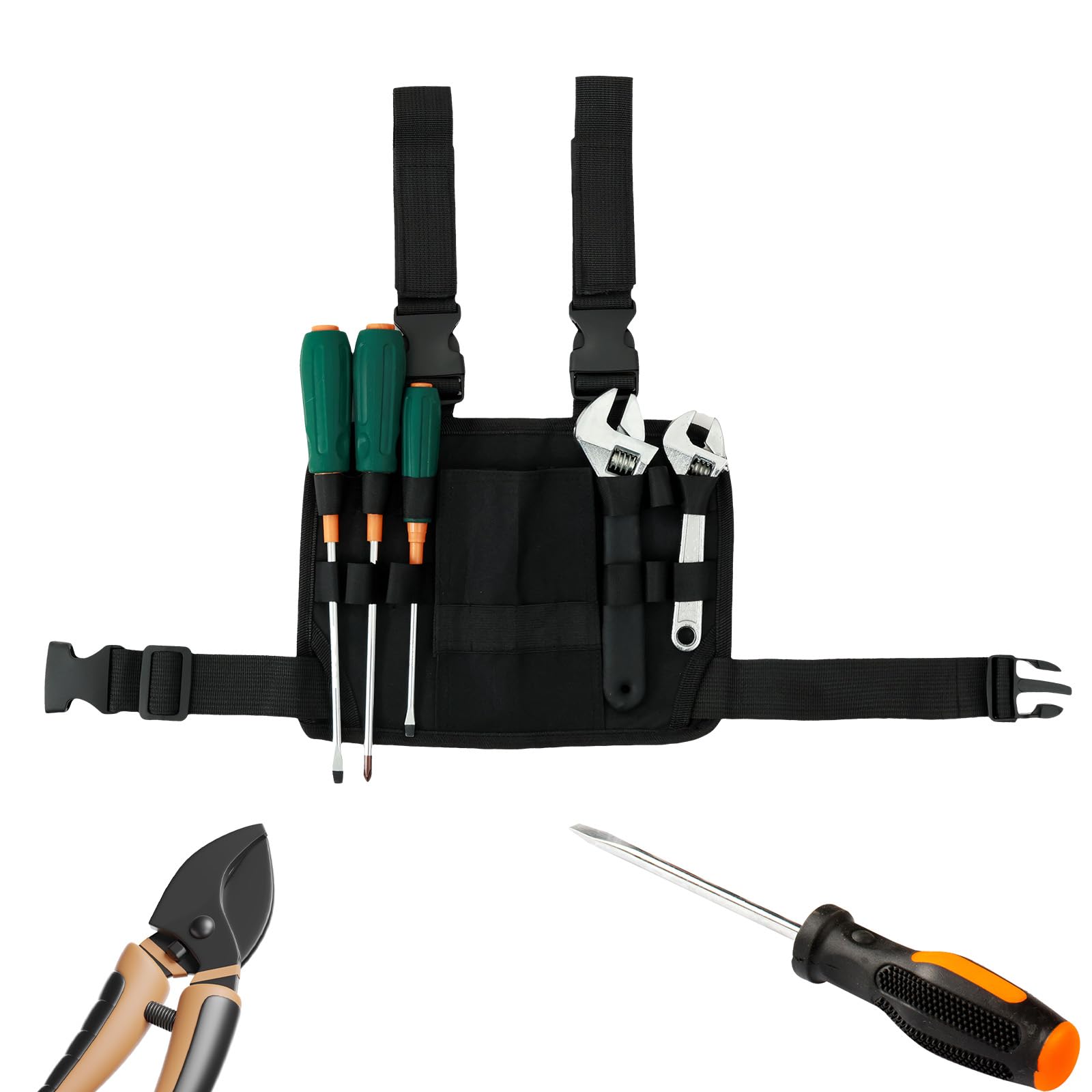 Tool Pouch for Leg Portable Tool Bag with Belt Clip Adjustable Tool Storage Bag Multifunctional Tool Holder Oxford