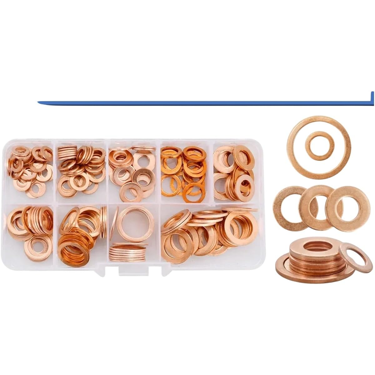 M5 M6 M8 M10 M12 M14 M16 M20 Pure Copper Washers Sump Seal Gaisket Solid Sealing SpAccers Motorcycle Flat Washers Kit New 2026 Electronic & Accessories
