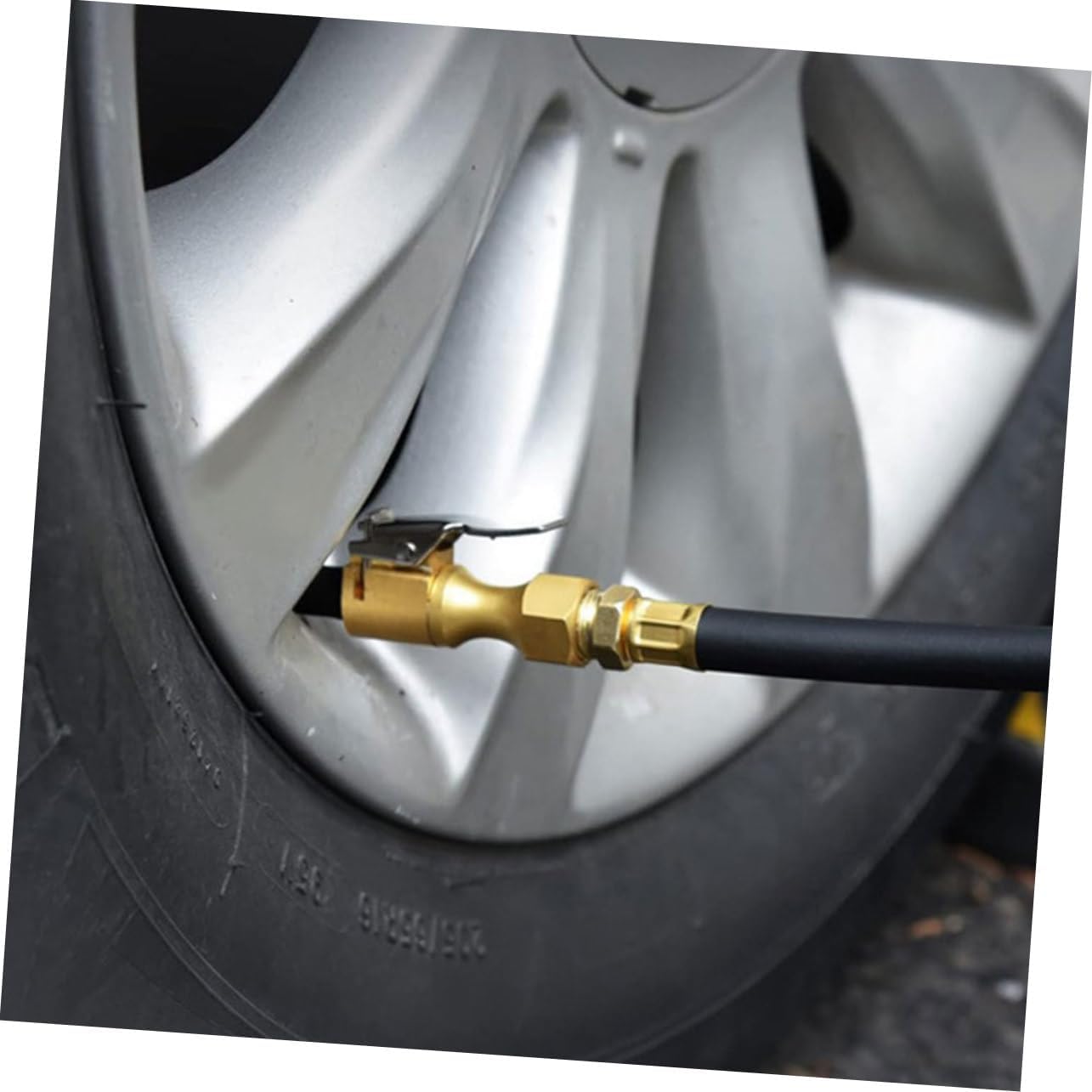 9pcs Air Chuck Closed Tire Chuck Clip Inflation Tool for Tire Pressure Gauge Versatile and Lightweight Quick Connector for Inflators