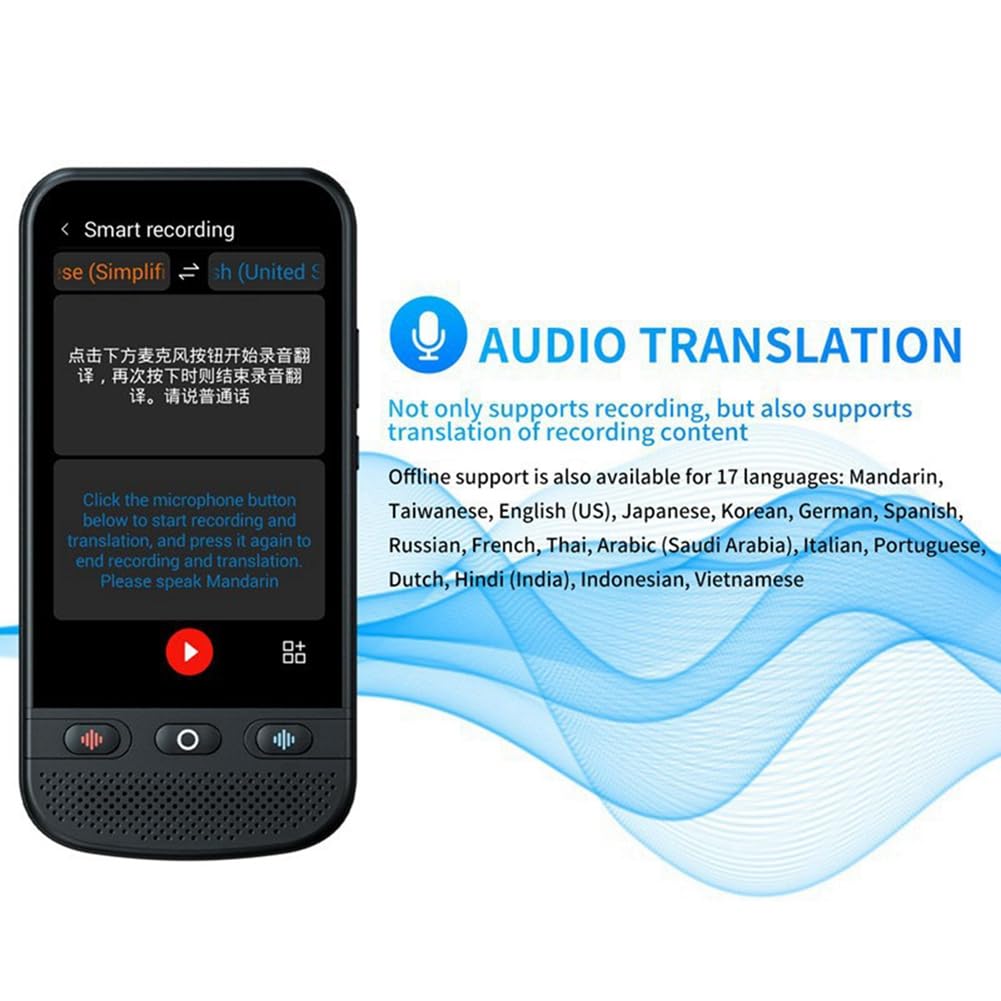 Traduttore multilingue in tempo reale traduttore di testo Foto Parla dispositivo traduttore liberamente Dispositivi di traduttore touch screen