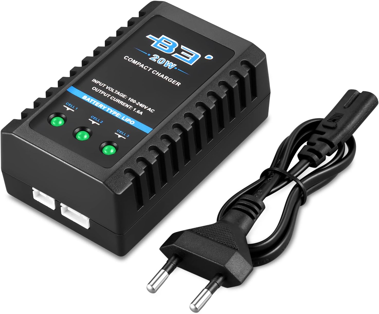 Chargeur 2-en-1 USB pour Batterie Lipo 7.4V, Compatible avec Batterie 2S, Connecteur XH-3P, Chargeur Lipo pour SCX24 SCX10, Drone, Bateau, Voiture RC, Affichage LED, Charge Efficace et Facile Chargeur 2-en-1 USB pour Batterie Lipo 7.4V, Compatible avec Batterie 2S, Connecteur XH-3P, Chargeur Lipo pour SCX24 SCX10, Drone, Bateau, Voiture RC, Affichage LED, Charge Efficace et Facile