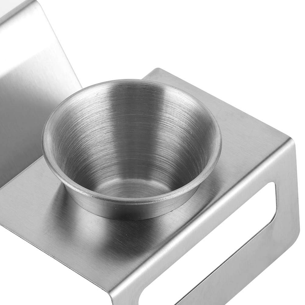 BTSEURY Taco Holder, Stainless Steel Taco Rack, Pancake Stand Rack with Sauce Cup, Home Kitchen Restaurant Buffet Tools