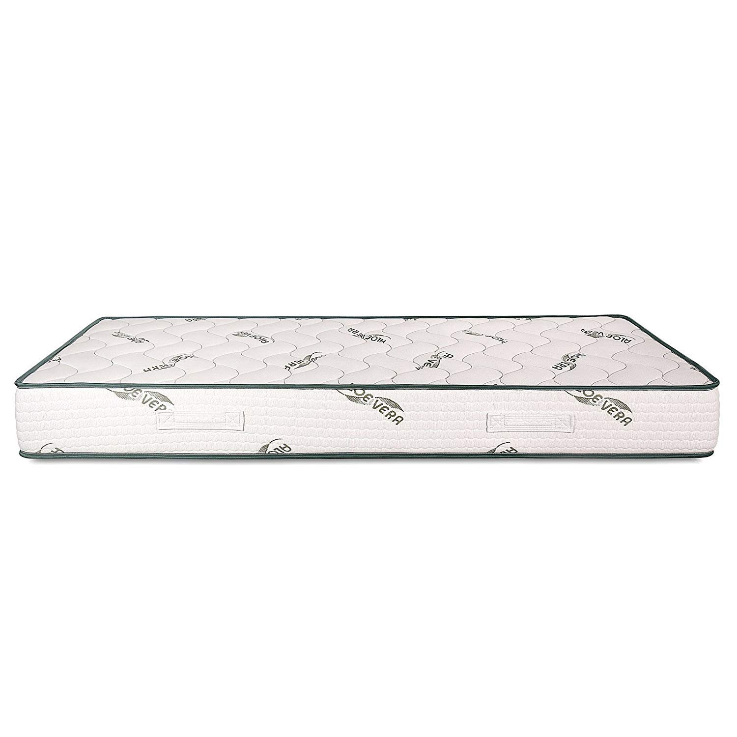 EVERGREENWEB - Eenpersoons Matras 90x200 van Koudschuim 25 cm hoog met Memory Foam Kussen, Orthopedisch, Bekleding Wit MASSEREND effect Mijtbestendig voor alle bedbodems of Eenpersoonsbedden, Fashion