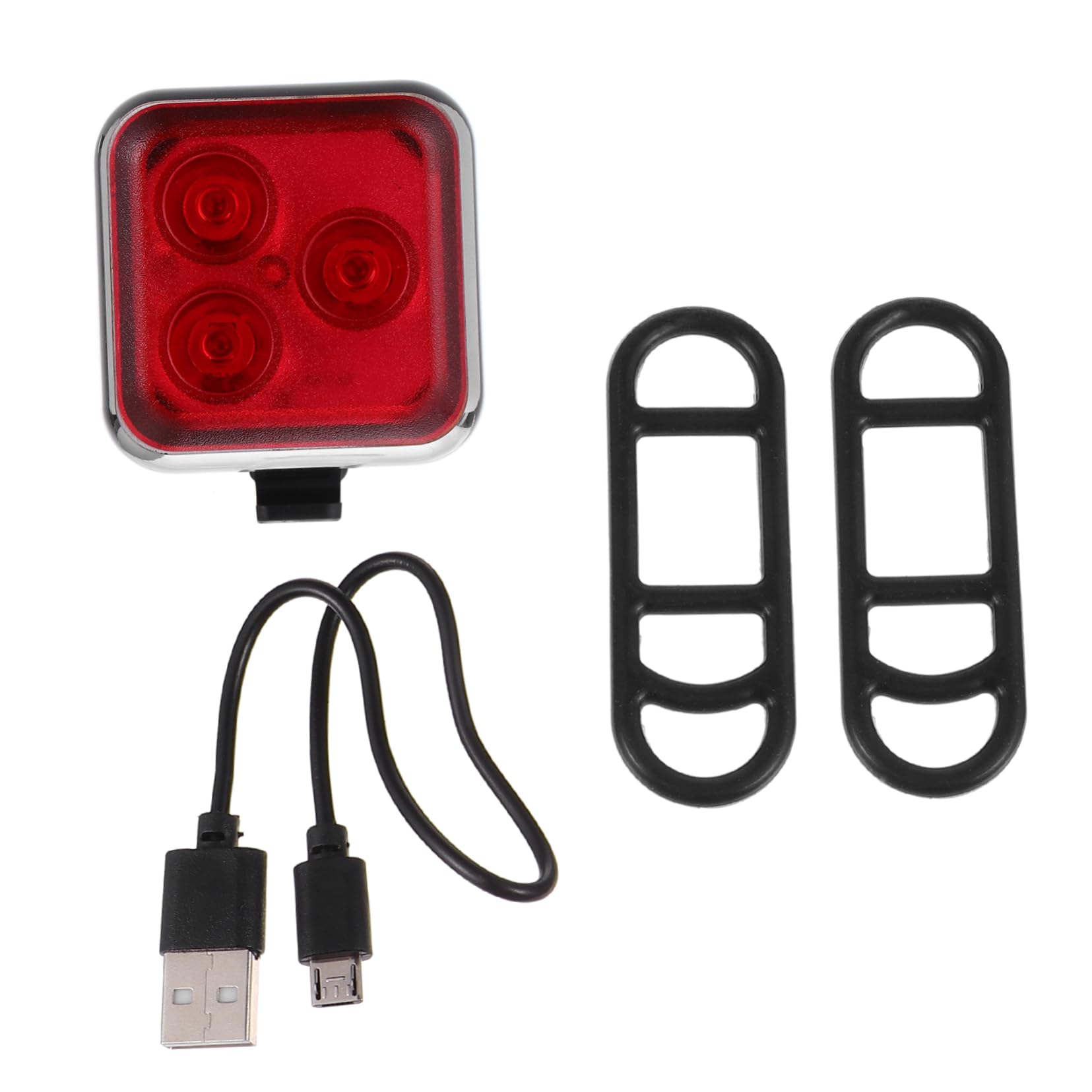 VINTORKY 1Set USB Rechargeable Bike Tail Light Safety Lamp with Lighting Modes for Cycling Camping and More Easy to Install Bike Accessories for Enhanced Visibility