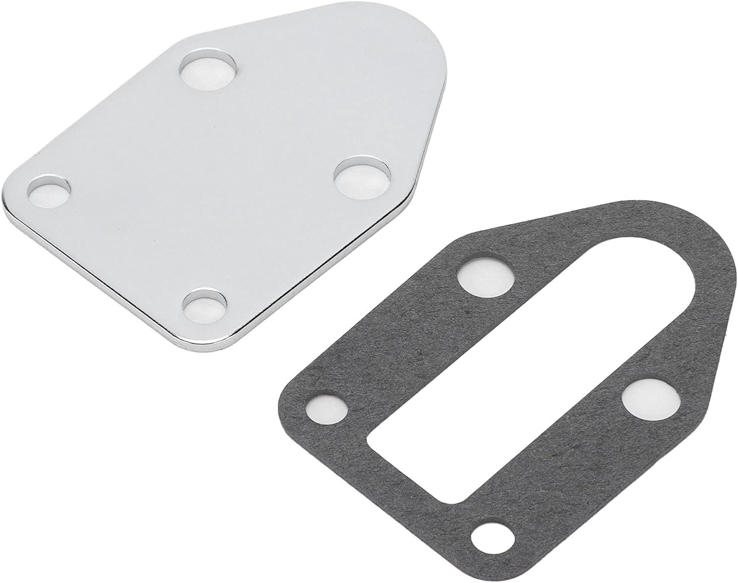 Fuel Pump Plate Chrome Fuel Pump Mounting Plate with Bolts