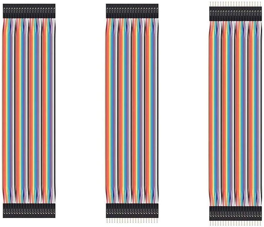 150Pcs 10CM Multicolored Dupont Wire Jumper Cables,50Pin Male to Female,50Pin Male to Male, 50Pin Female to Female for Solderless BreadBoard/Arduino based/DIY/Raspberry Pi 2 3 and More (10CM)