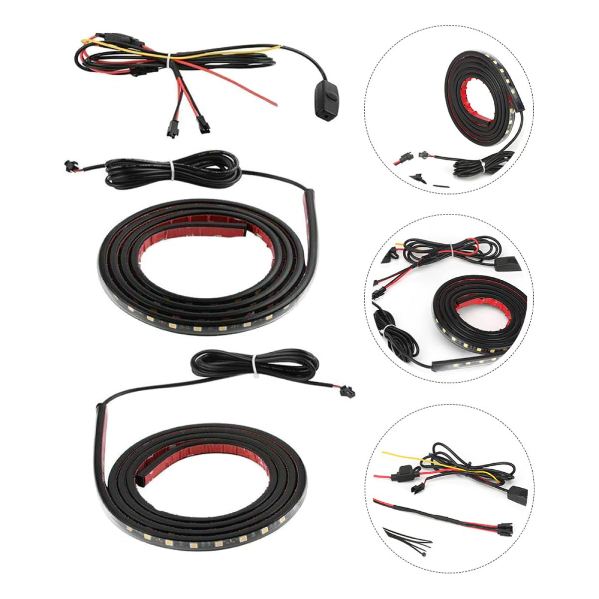 Ciieeo 1 set Striscia LED per Camion Pickup Set Strisce Connettore Accessorio Illuminazione Auto per Guida Notturna e Del Camion Facile Installazione e Materiale e Resistente