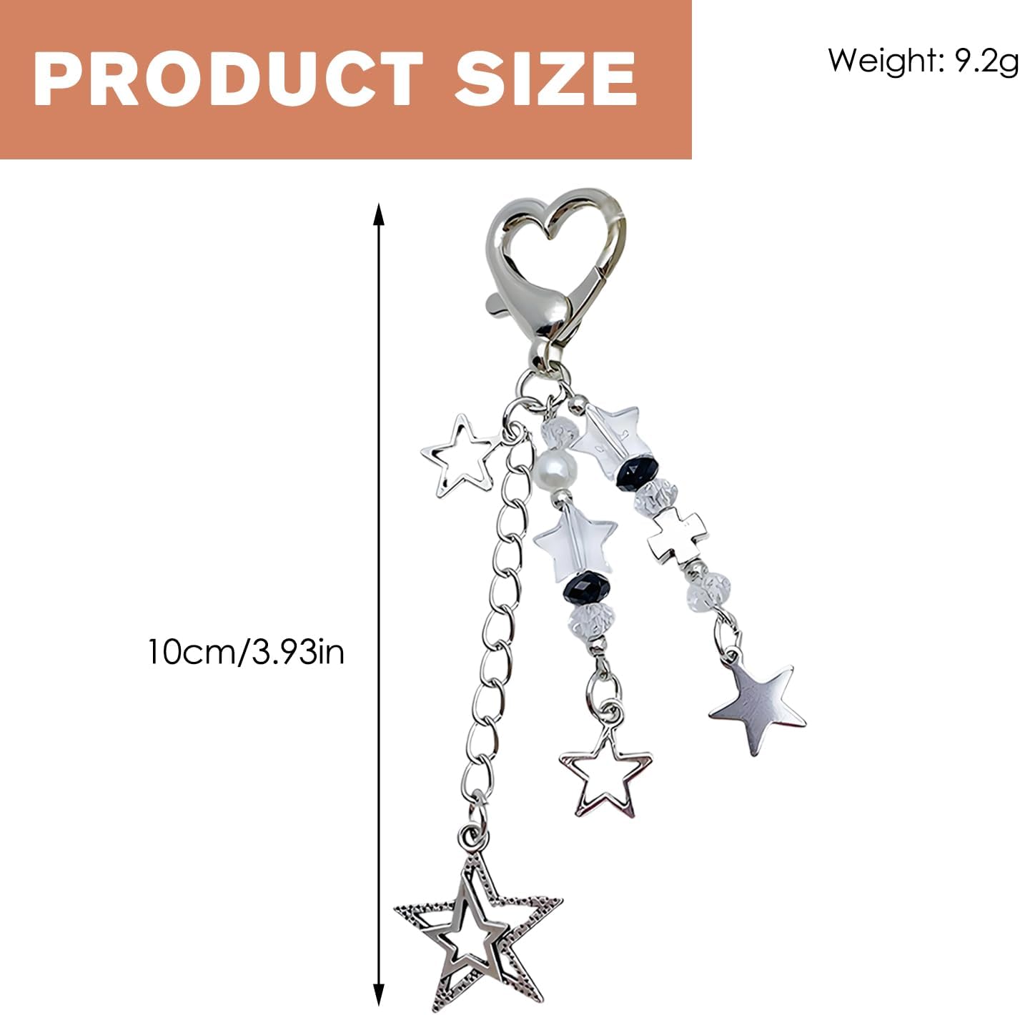 Cute Purse Charms for Handbags Heart Butterfly Strawberry Key Chain for Bags Accessories for Women Y2K Keychain Accessories - Image 2