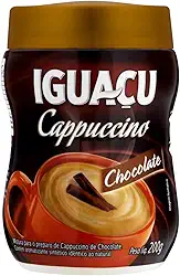 Cappuccino Solúvel Chocolate Iguaçu Pote 200g