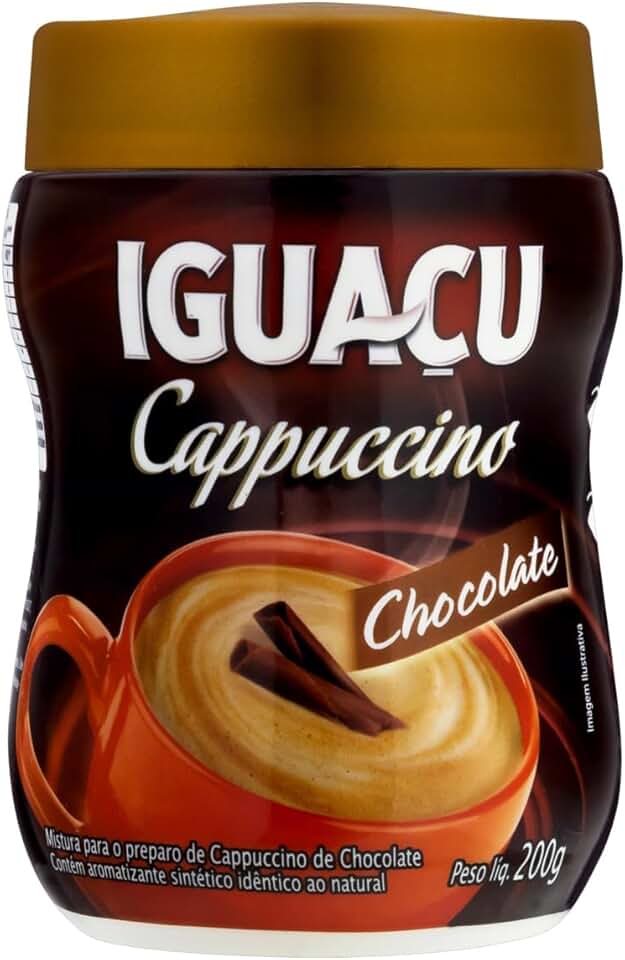 Cappuccino Solúvel Chocolate Iguaçu Pote 200g