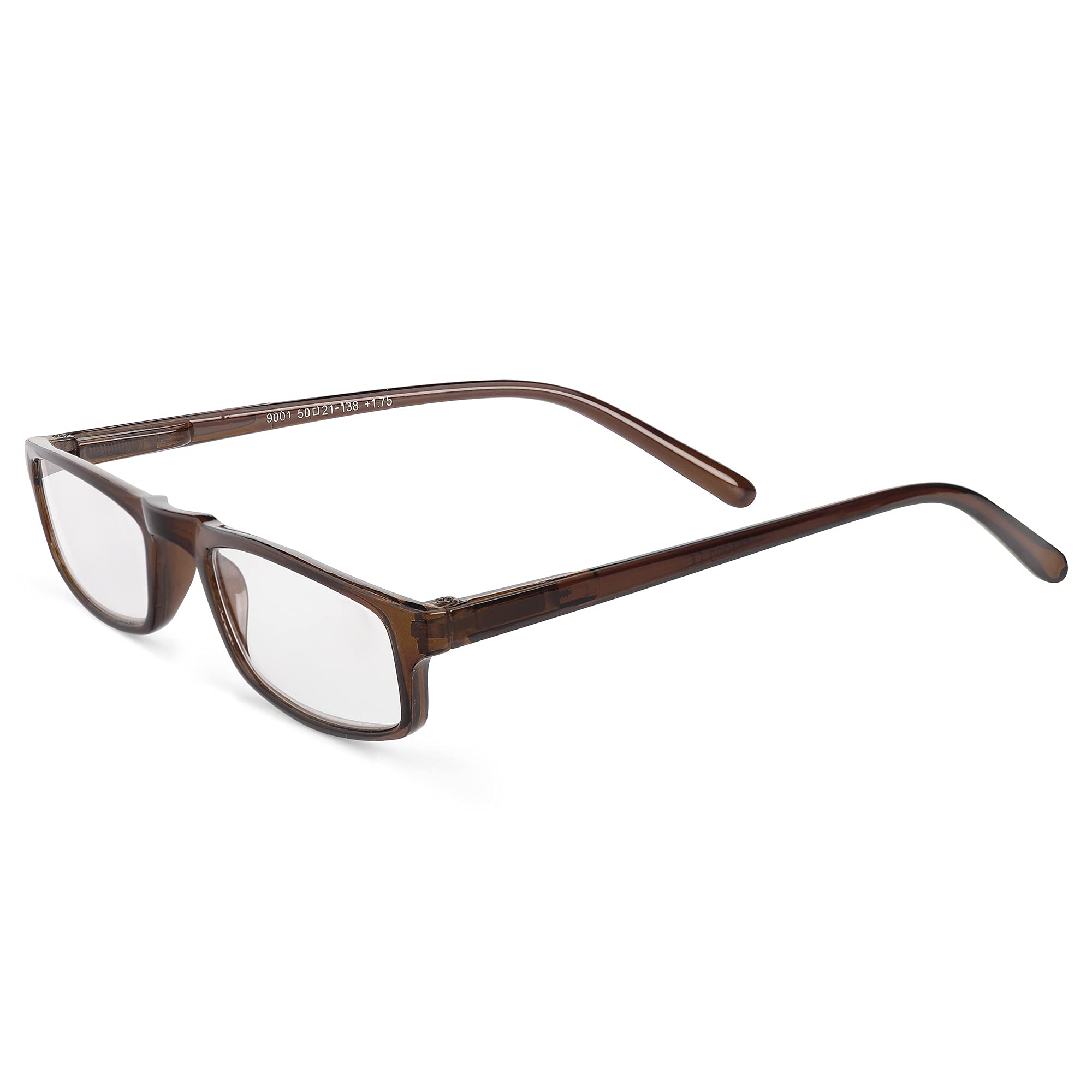 AEC Smart Library5 Full Rim Slim Reading Eyeglasses With Side Pen Clip Comes In Smart Soft Carry Cover (Brown, +1.00) (B096KS89DF) Amazon Price History, Amazon Price Tracker