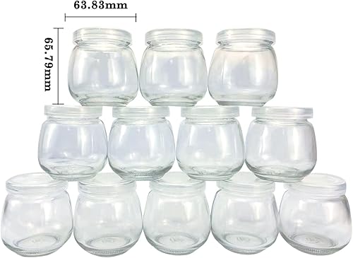 Miniatura 2 de Contenedores de almacenamiento de alimentos para bebés, paquete de 12 recipientes de comida para bebés con tapas, frascos de vidrio de 4 onzas,