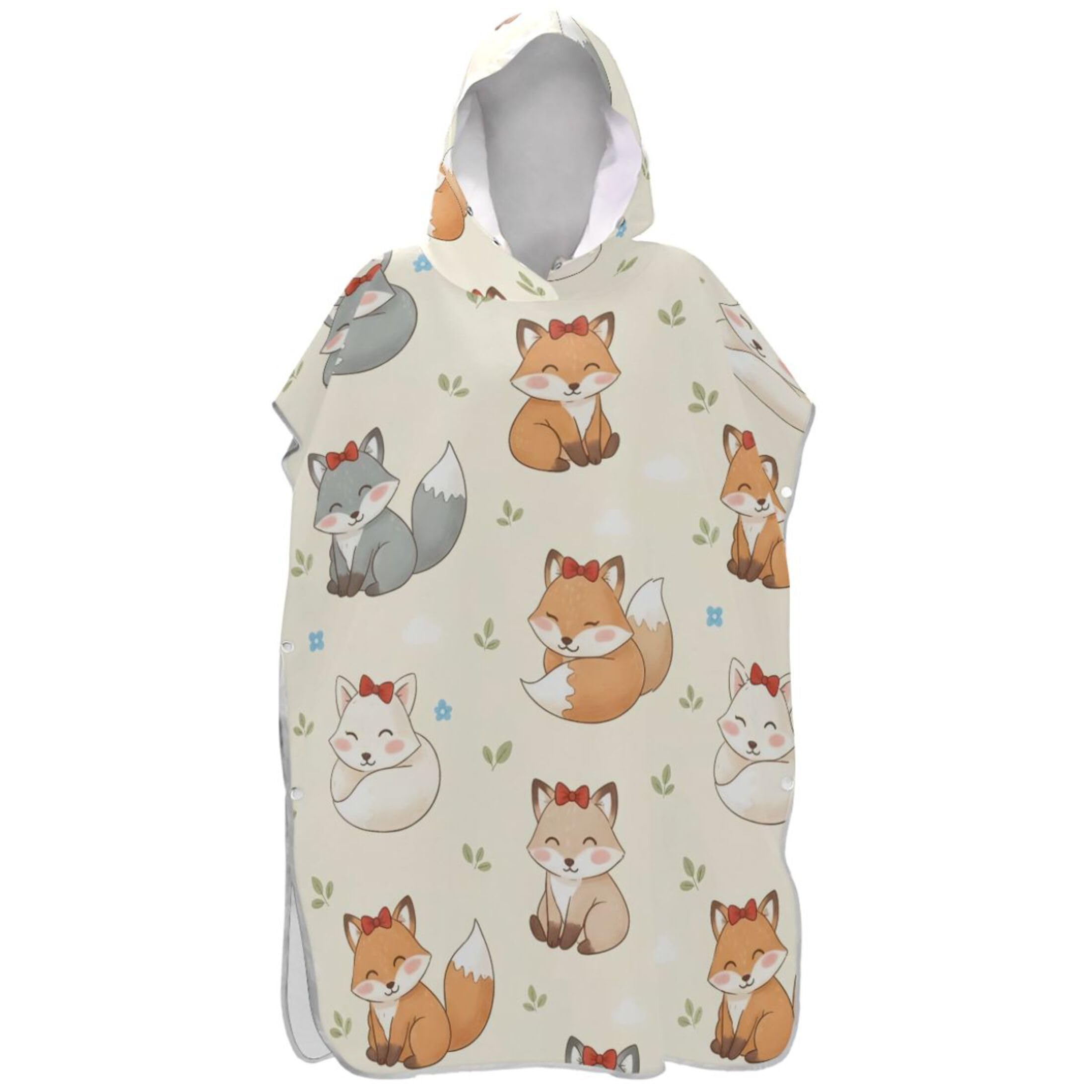 Peignoir à capuche et poncho de surf mignon pour adulte drap de bain absorbant homme