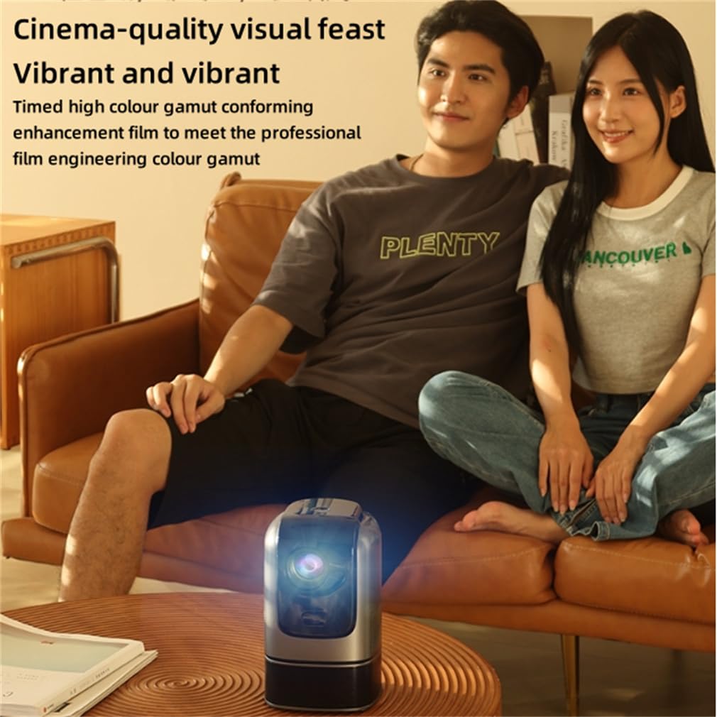 Proiettore Di Home Cinema Portatile All'aperto, Proiettore per Casa Auto Keystone, Correzione Orizzontale Automatica Di Proiettori Intelligenti, Compatibile con Il Telefono