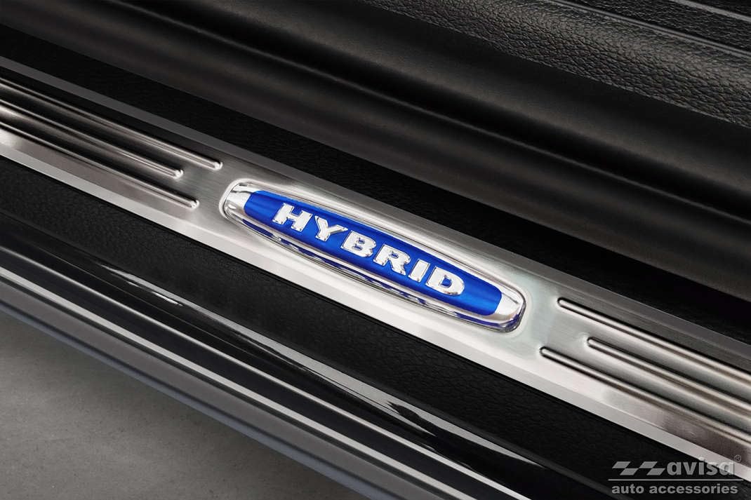 Ochraniacze progu drzwi Inox kompatybilne z Kia Sportage V 2021 - "Hybrid" - 2-częściowe
