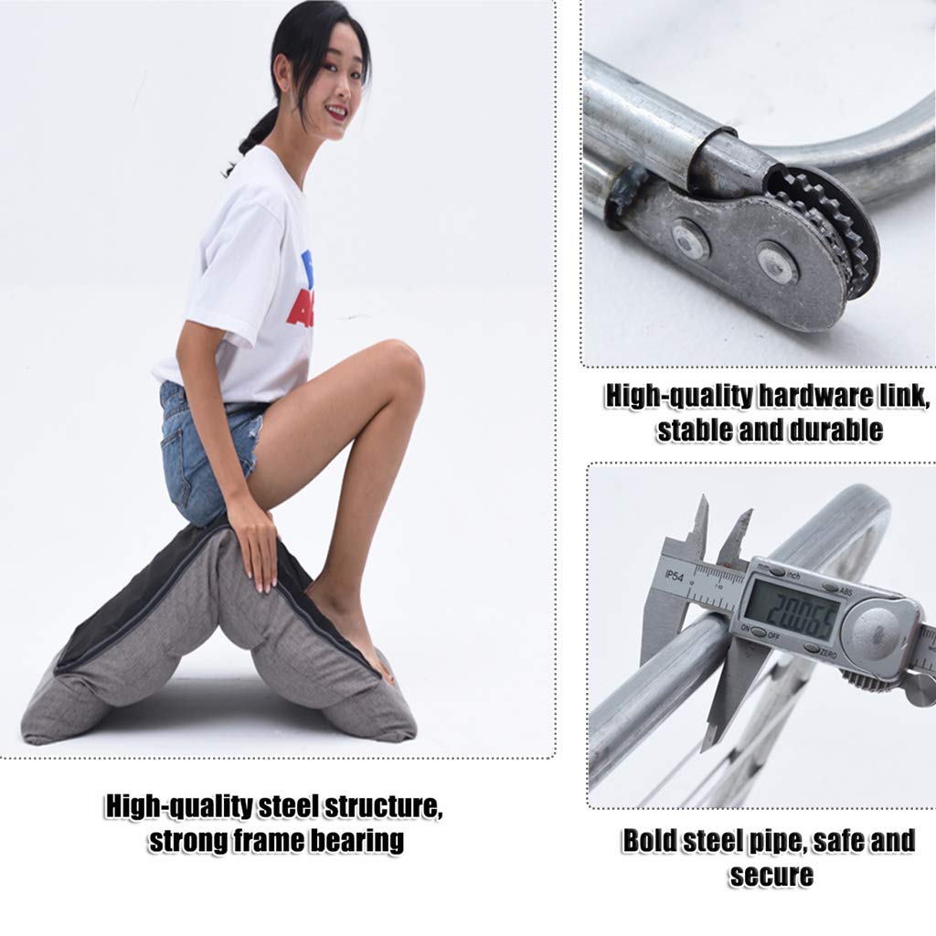 Silla plegable de suelo ajustable en 6 ángulos, esponja de alta resistencia, agradable al tacto, lavable, diseño ergonómico, ideal para leer, meditar, yoga