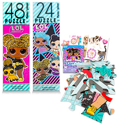 LOL Dolls Jigsaw Puzzle 2-Pack ~ LOL Dolls Puzzle Bundle | Jigsaw Puzzle Party Favors with Furry Friends Tattoos (LOL Toys and Games) LOL Dolls Jigsaw Puzzle 2-Pack ~ LOL Dolls Puzzle Bundle | Jigsaw Puzzle Party Favors with Furry Friends Tattoos (LOL Toys and Games)