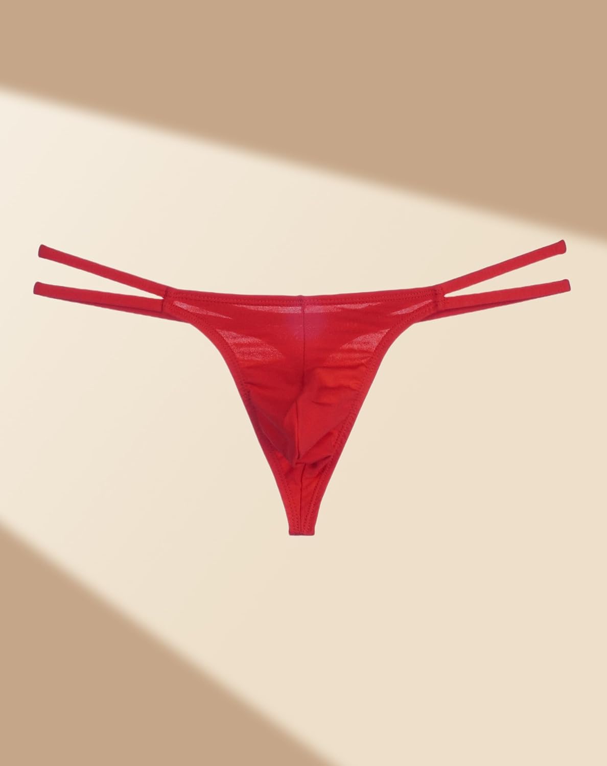 Men's Cotton Thong G-String with Double Waistband - Bulge Pouch Sexy and Seamless 1 Pack - Image 5