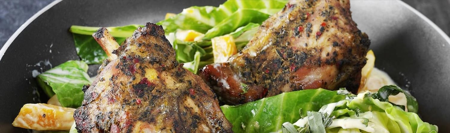 8x TULIP 500 g Mini-Haxe | Nach Slow Cooked Prinzip vorgegart | Vakuumverpackt | einfach im Backofen oder auf dem Grill zubereiten | in ca. 20-25 Minuten fertig | Schweinshaxe ohne Kühlung