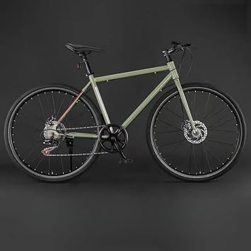 WGM Mountain Bike, Mountain Bike, 700 x 28C, High Carbon Steel 7-Speed Shifter Off-Road for Adults, Unisex, Bicycle, Teens, Students, Gear Speed Road Racer, MTB Bicycle, Ultra Lightweight