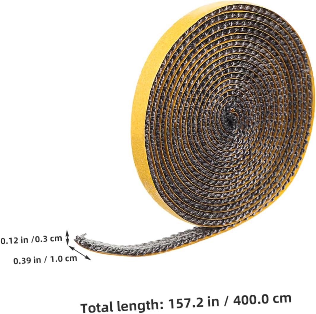 BESPORTBLE 5rolls Fireplace Gasket Tape Self Adhesive Fiberglass Gasket Rope for Wood Stove Door Insulation