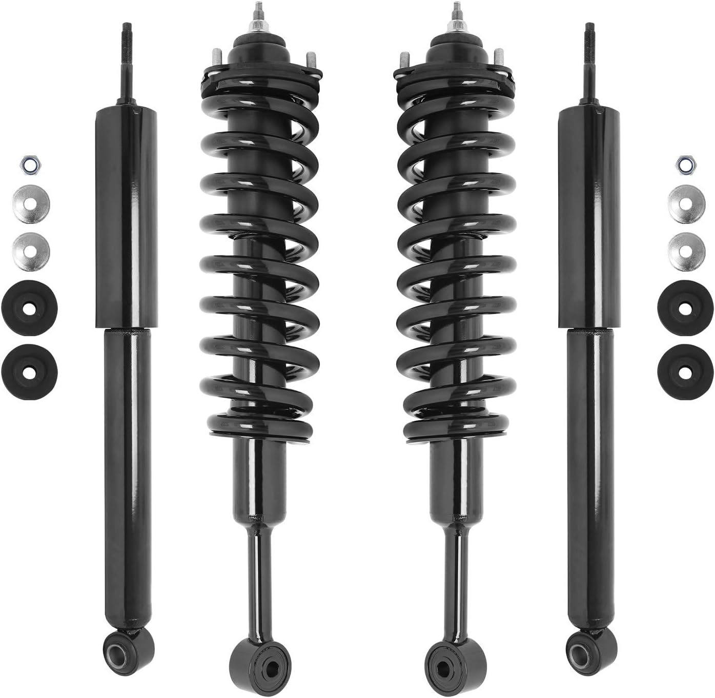 COMPLETESTRUTS - Front Complete Strut Assemblies with Coil Springs and Rear Shock Absorbers Replacement for 2003-2023 Toyota 4Runner - Set of 4