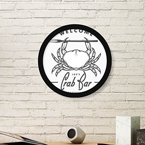 Cadre photo rond crabe en bois noir DIYthinker