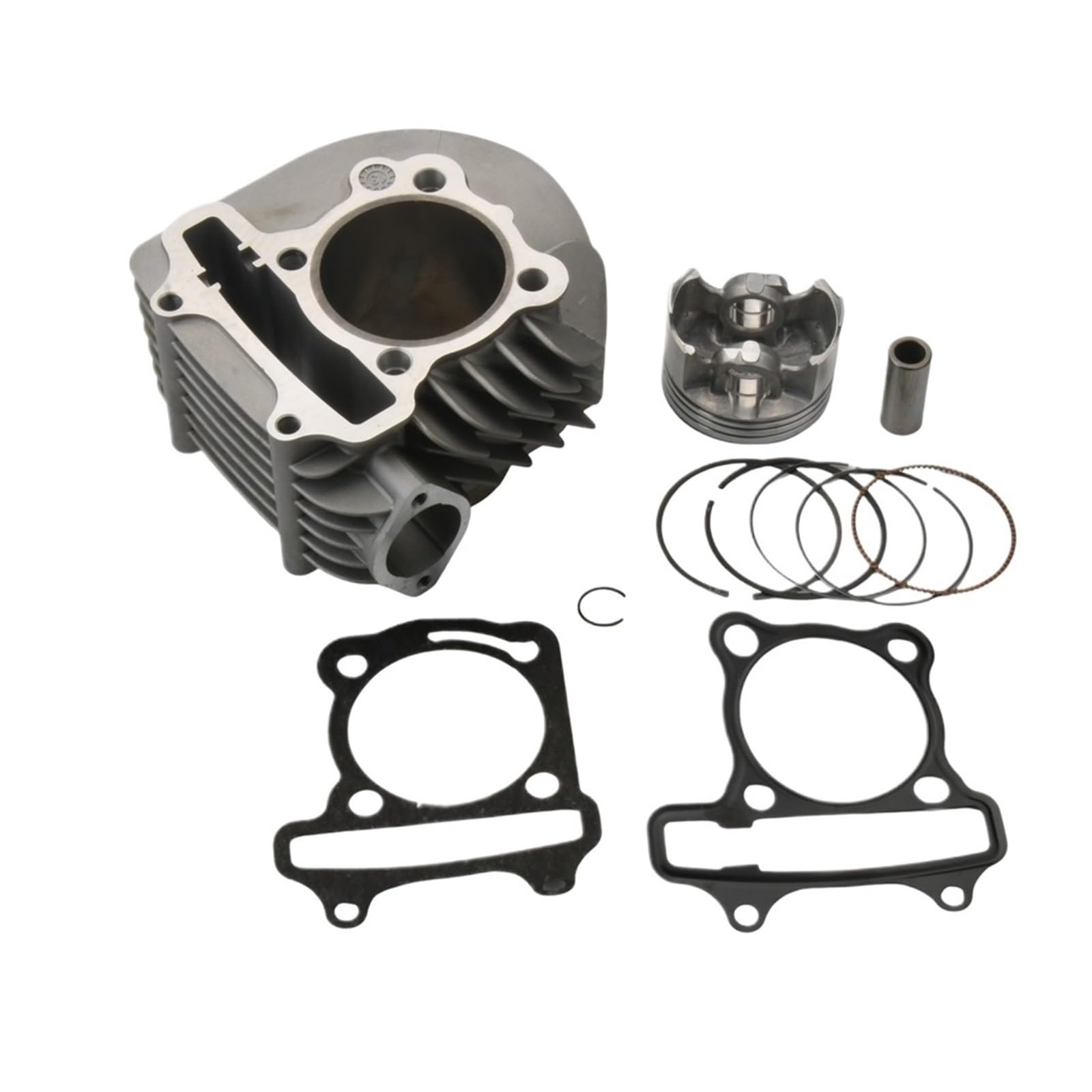 Kit cilindro GY6 125cc a 180cc de 4 válvulas compatible con motores 152QMI y 157QMJ de scooter