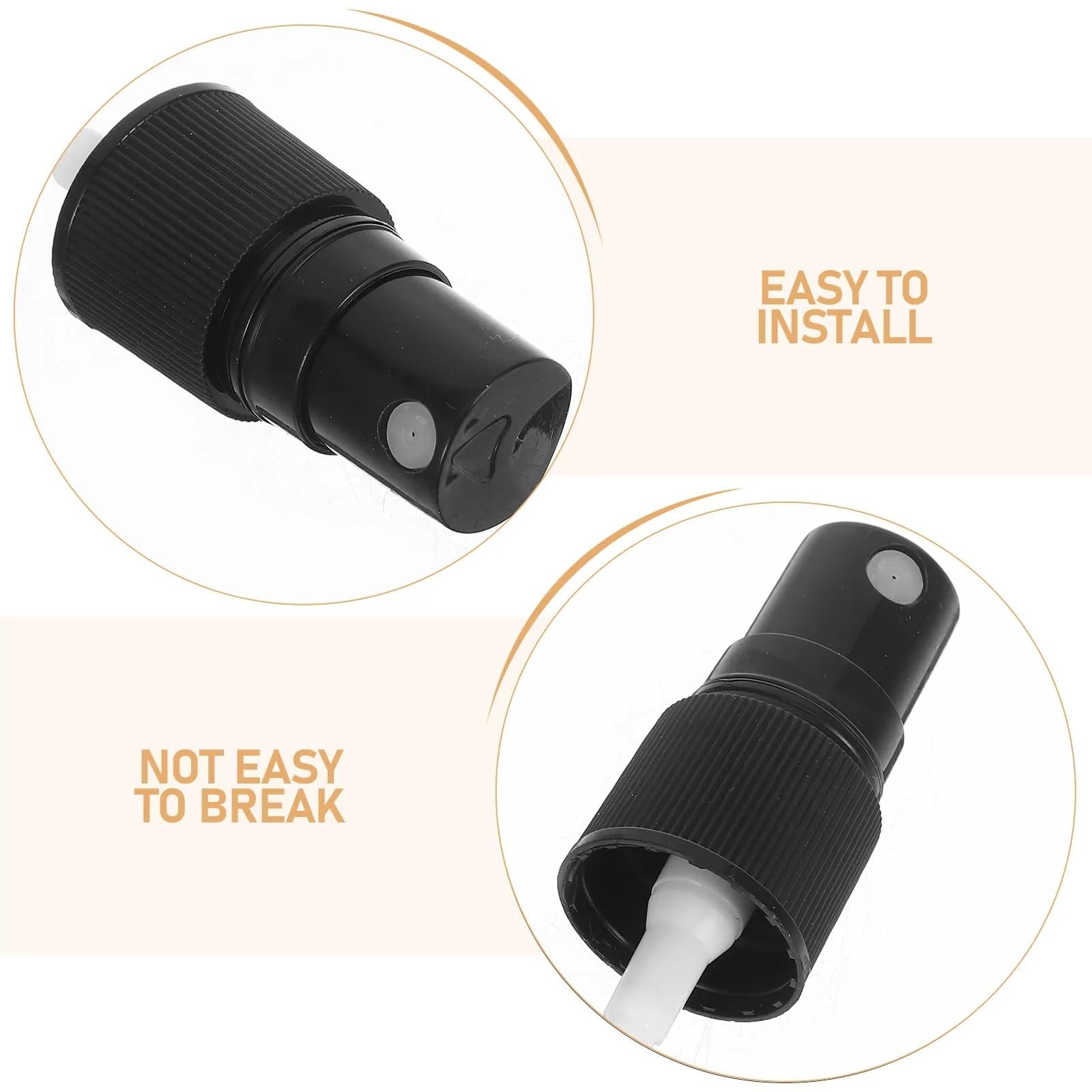 40Pcs Replacement Spray Head Perfume Sprayer Per Casa | Portable Black Pump Mist Sprayer Fine Mist Spray Top For Travel