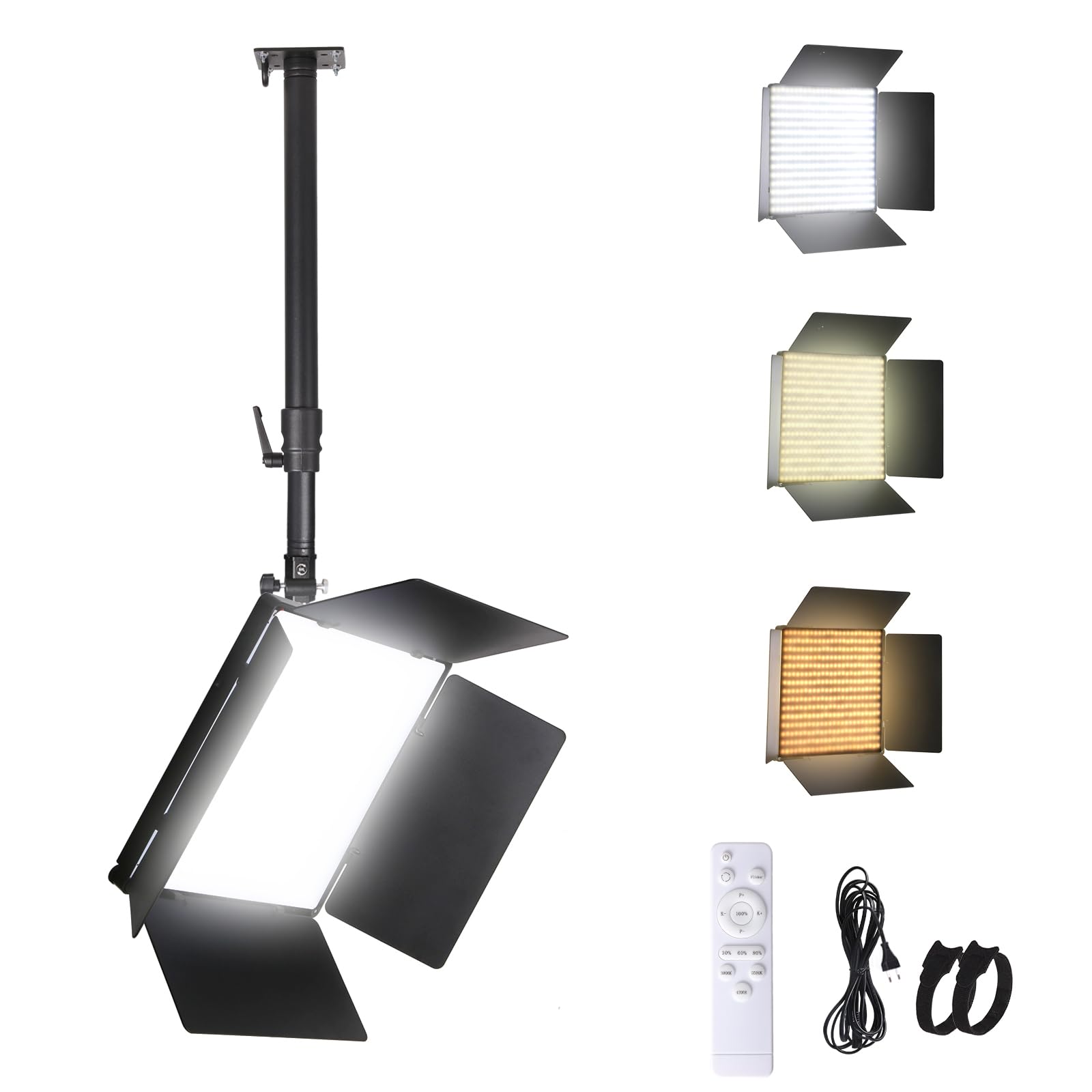 XPSYQIC 110W Kit d'éclairage Vidéo LED Grand Panneau Lumineux