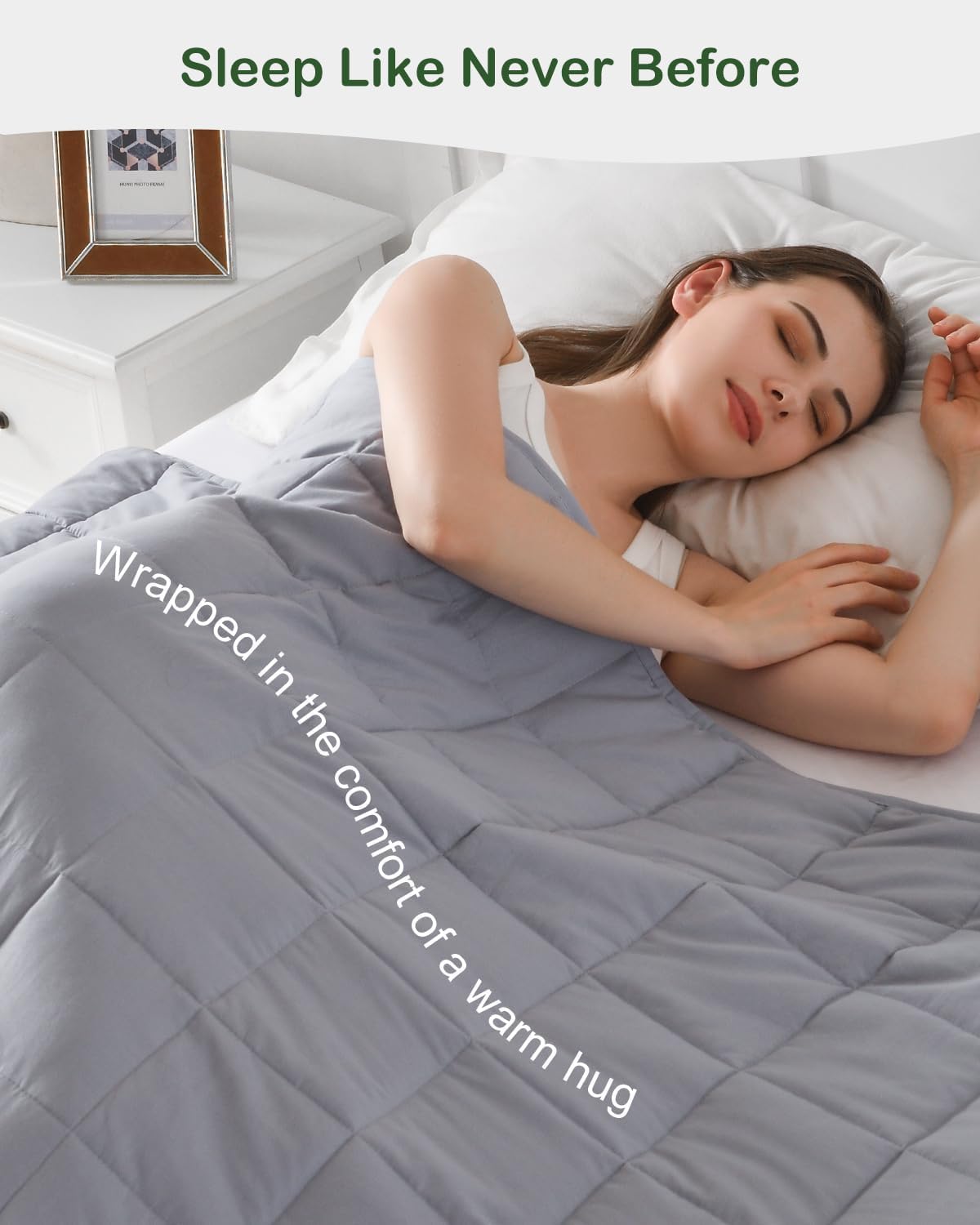 Sivio Manta con peso de 9 kg, manta suave con peso para adultos, manta de microfibra pesada transpirable con cuentas de vidrio para sofá cama para todas las estaciones, 150 x 200 cm, gris