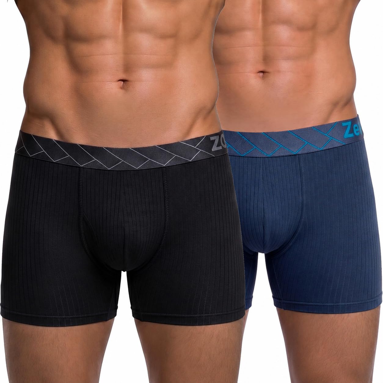 Zenzi Men Long Trunk, Hammock Pouch, 98% Cotton 2% Spandex Stretch, Pack of 2-image-21