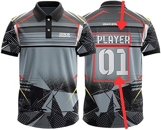 Dika Sports Custom jerseyCricket t-Shirt Breathable Cricket Jersey Printed | 2 Year to 5XL