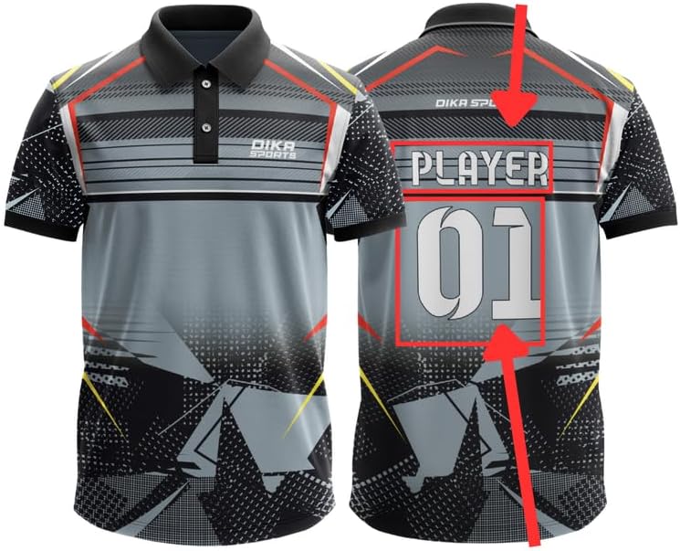 Custom jerseyCricket t-Shirt Breathable Cricket Jersey Printed | 2 Year to 5XL