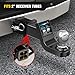 Nilight Fusion Trailer Hitch Mount w/Welded 2 Inch Trailer Ball & Hitch Pin, Fits 2 Inch Receiver, 7500 lbs 2