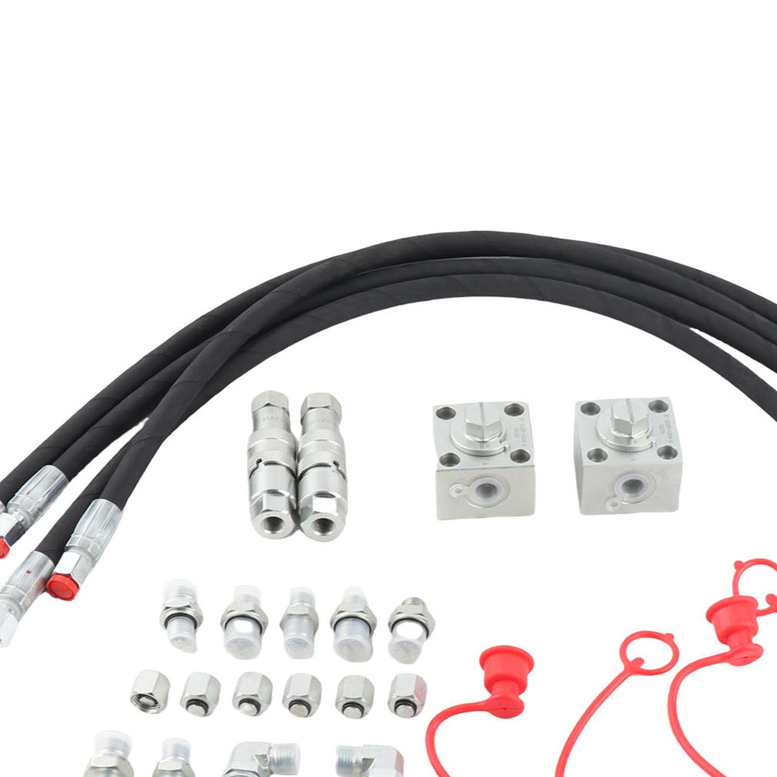 2 Pcs Valvola Deviante a 3 Vie, Valvole di Controllo Direzionale Idraulica per Mini Scavatore Cinese 1-2 Tonnellate