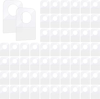 300 PCS Clear Self Adhesive Folding Hang Tabs, Plastic Round Hole Sticky...