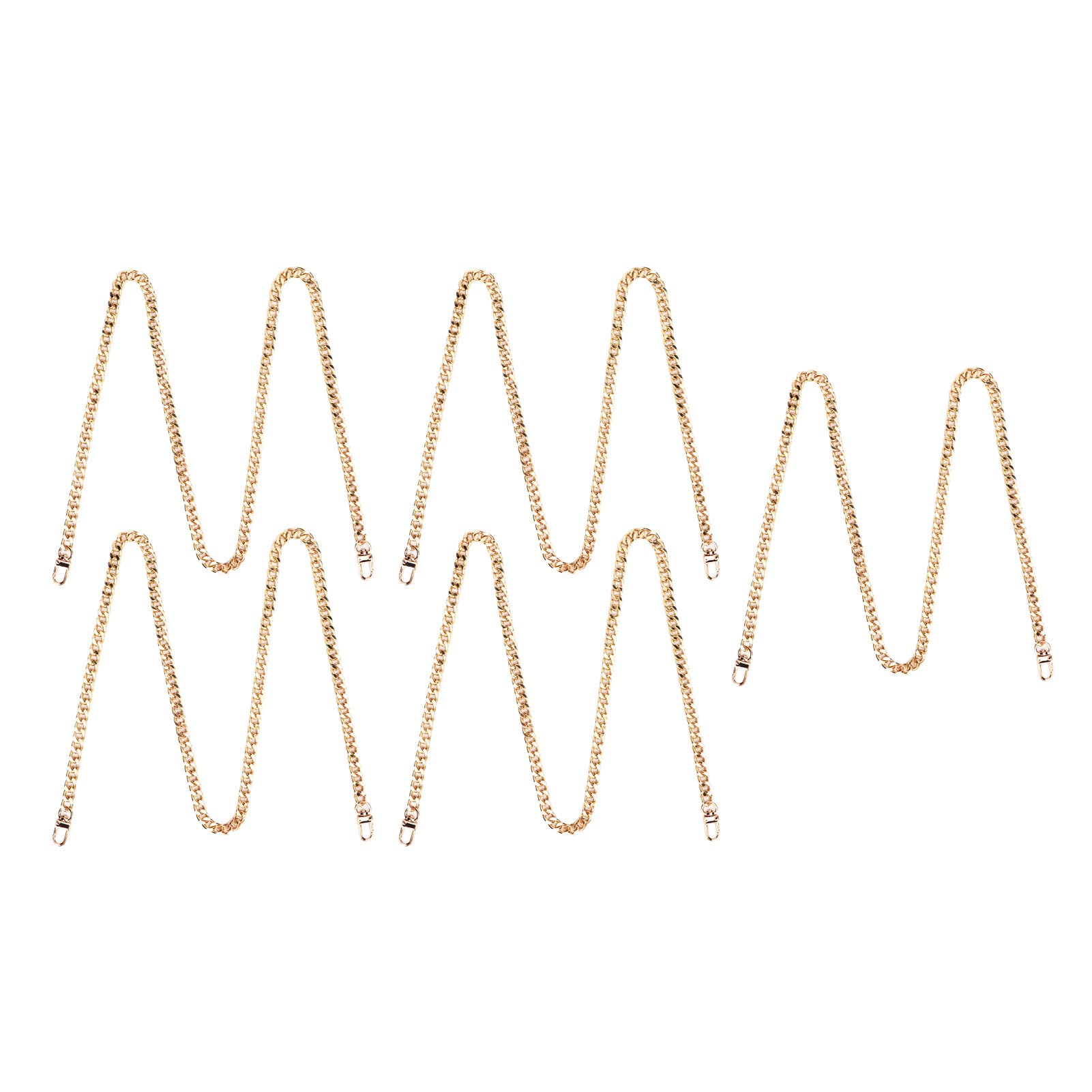 Catena per cordoli Creazione di gioielli Catena a maglie intrecciate artigianali in metallo antiruggine premium per collane fai da te Bracciali Materiale ferro 1,2 m 5 pezz