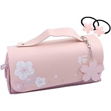 Kawaii Cherry Blossom Pencil Bag, Pink, Sweet Pencil Case, Large Capacity, Stationery Pouch, School Supplies, Cosmetic Bag, Pink, One Size, Pencil Case