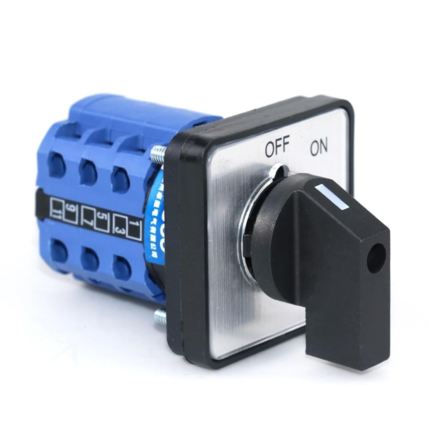 SZW26/LW26-20/C06.3 20A Three Pole Two Position 64X64 48X48 Mm Panel Selector Transfer Rotary Cam Universal Switch ON Off(C06.3 Off ON 48X48mm)
