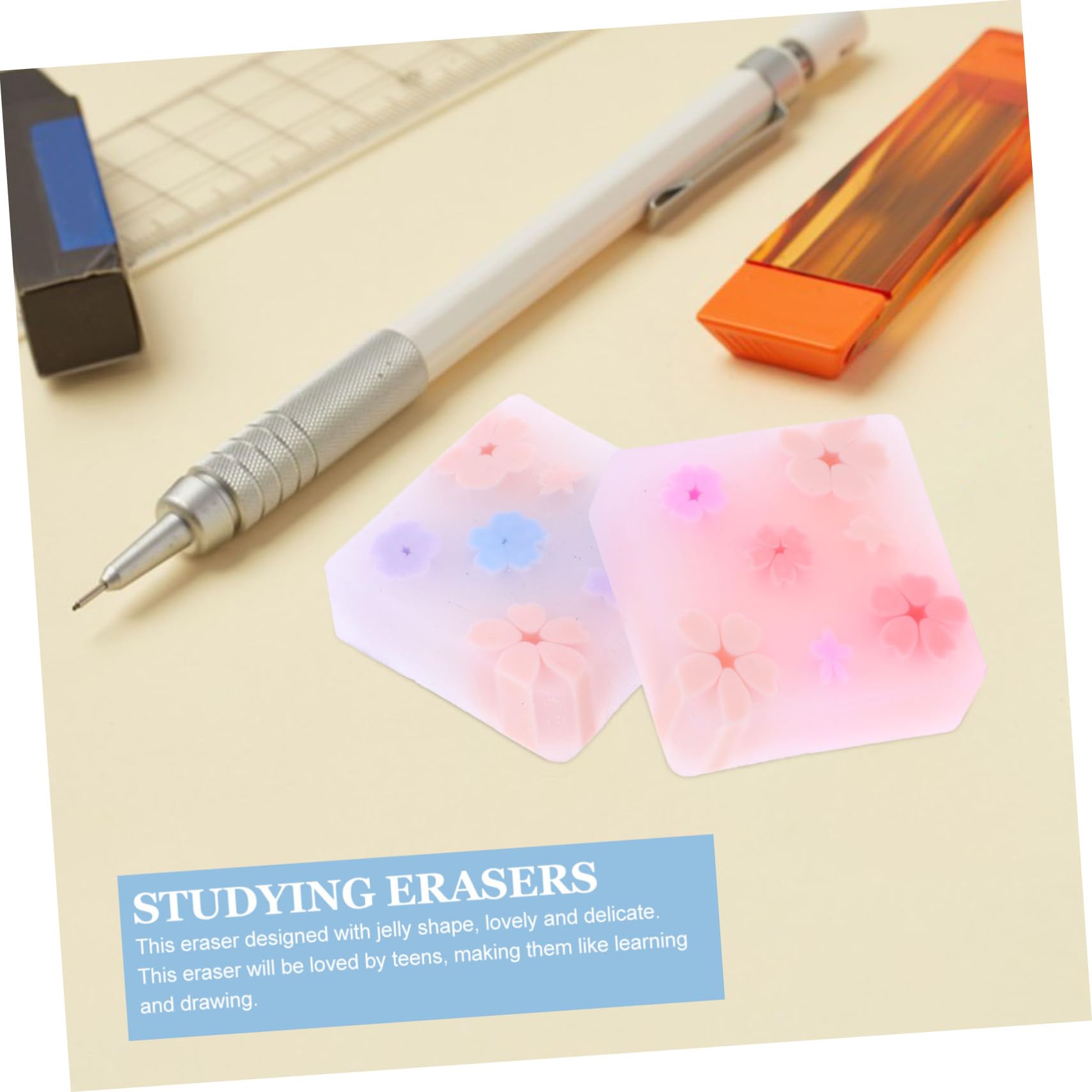 Gomme da Cancellare Gelatina 32 Pezzi Tpr, Multiuso per Matita | Adorabili Gomme da Cancellare, Materiale Scolastico per Festa Scuola Decor, Gadget per Premi e Scrittura