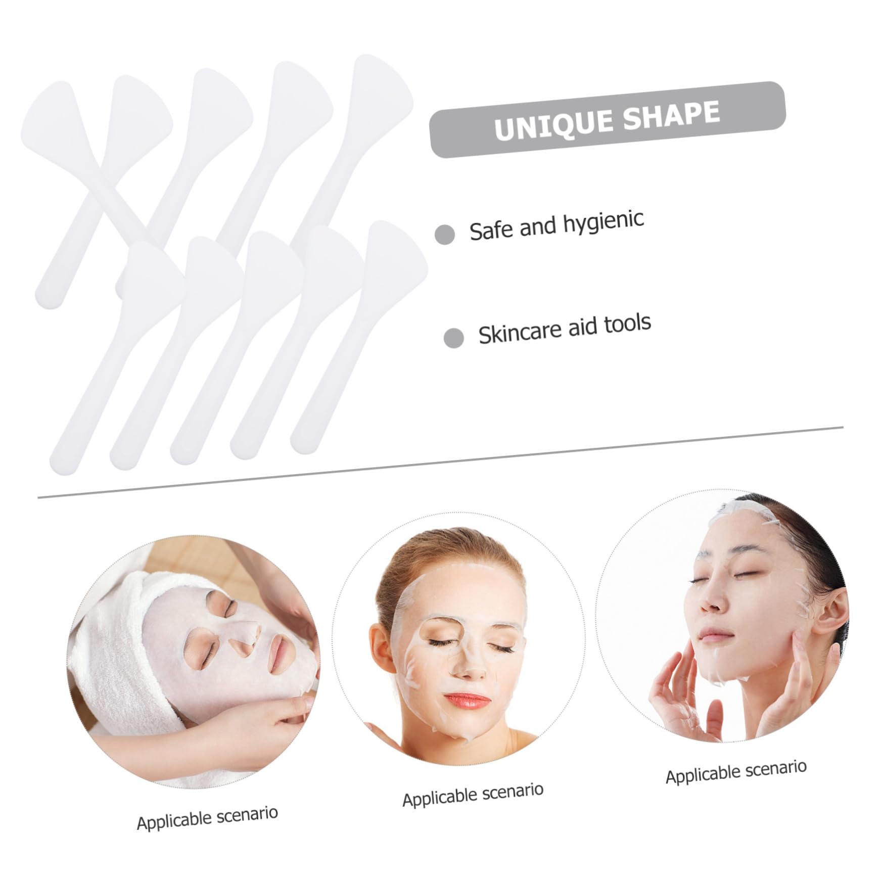 MAGICLULU 160 Piezas Cuchara suministro de maquillaje crema de mantequilla espátulas de máscara herramientas de ayuda de belleza bulto cosmético herramienta auxiliar páginas