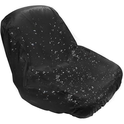 Waterproof Riding Lawn Mower Seat Cover,Outdoor Dustproof UV-Resistant Mower Seat Cover Fits John Deere,for Cub Cadet,for Kubota(Medium)