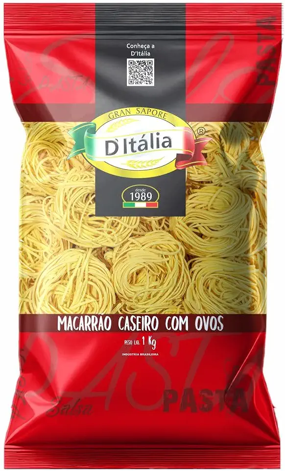 Macarrão Ninho Caseiro DItália Pct 1kg - Espaguete