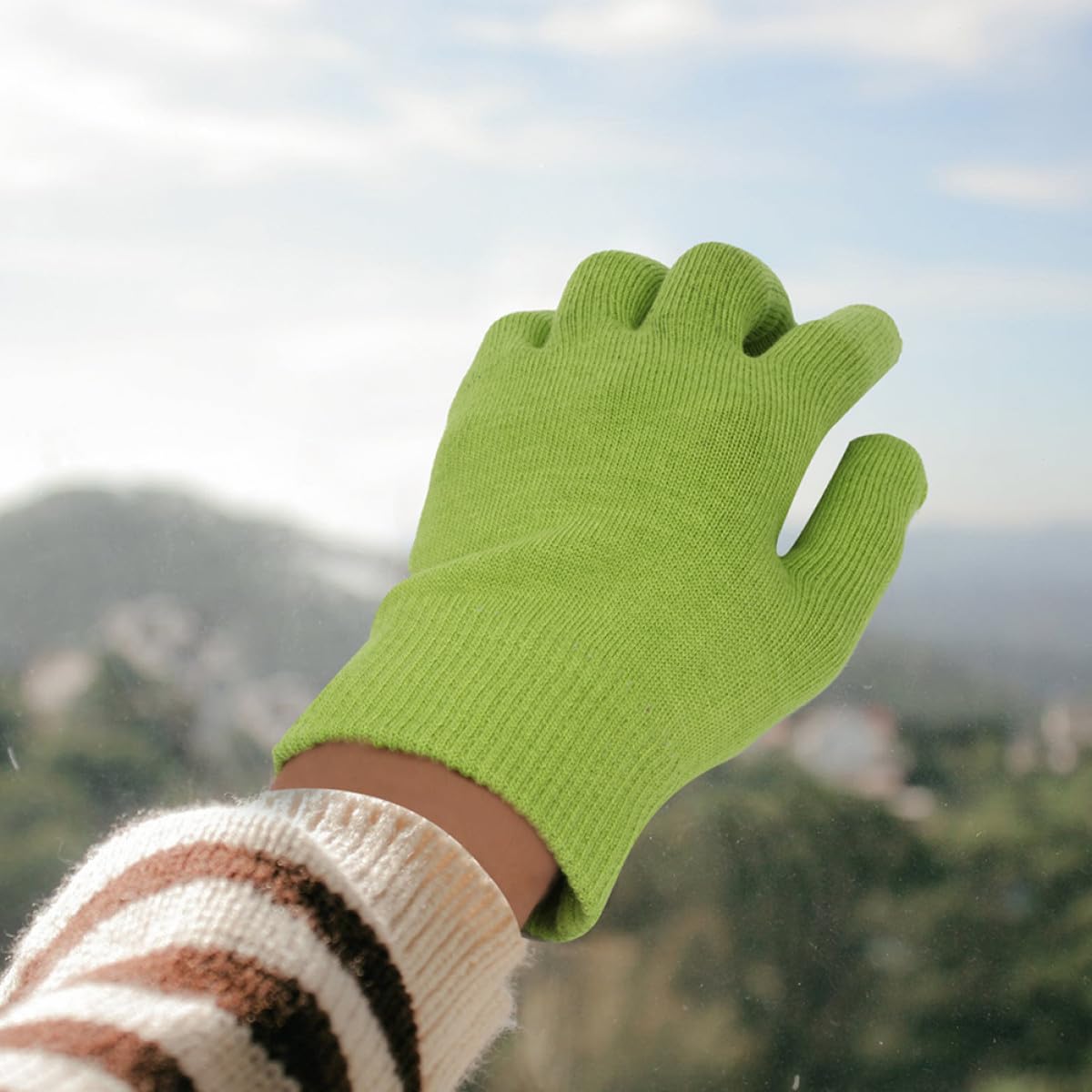 Handpflegehandschuhe 4 Paar Feuchtigkeitsspendende Gelhandschuhe aus Baumwolle und Silikon für Hautpflege und Handschutz in Verschiedenen Farben Zufällige Farbe