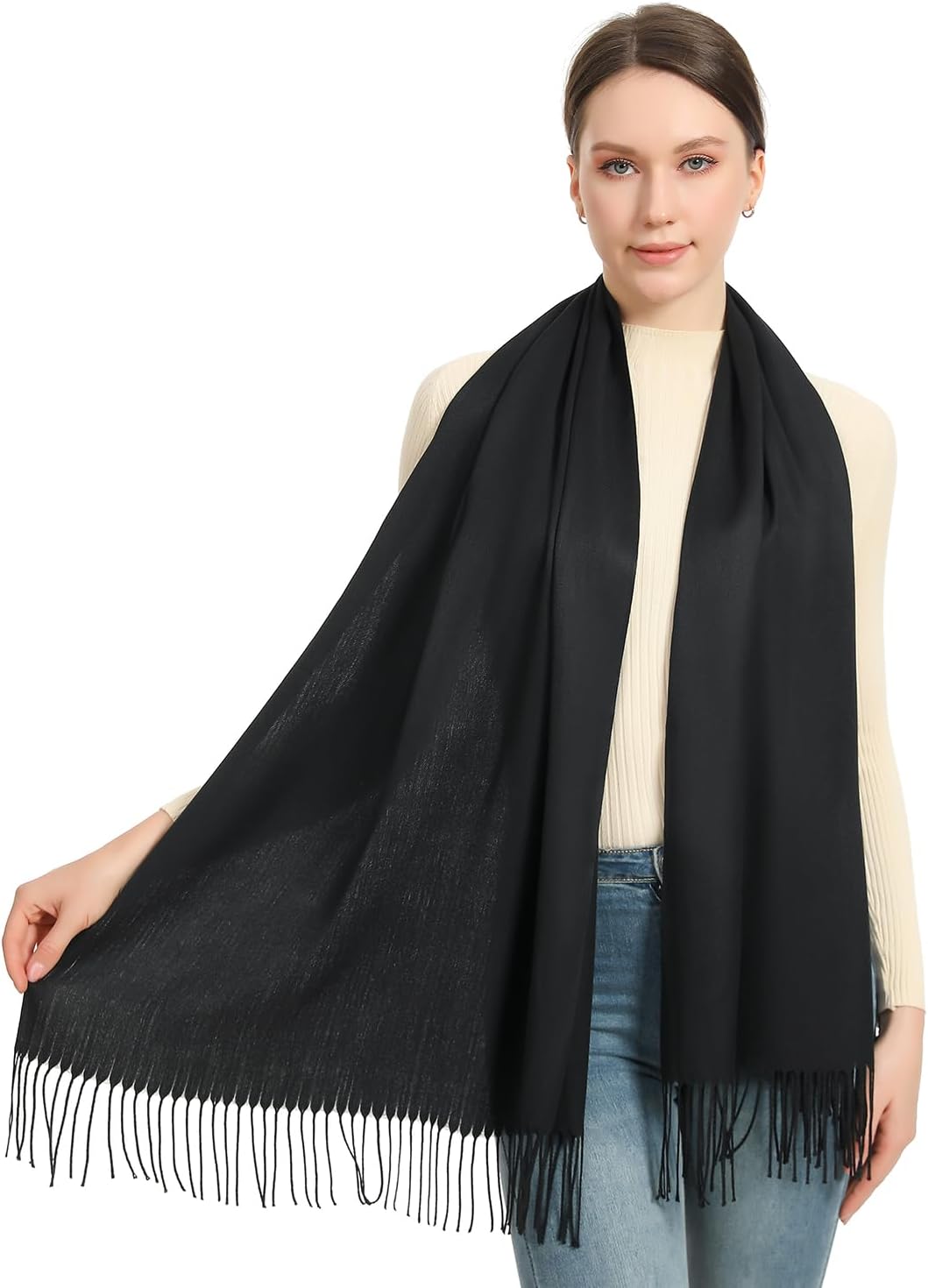 Women Winter Scarf Warm Soft Cashmere Feel Giant Shawl Wrap Stole