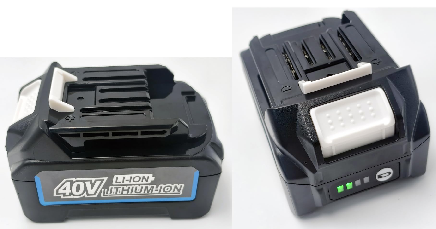 2 baterías de repuesto para Makita XGT 40 V – Compatible con BL4050, BL4040, BL4050F, BL4025 iones de litio