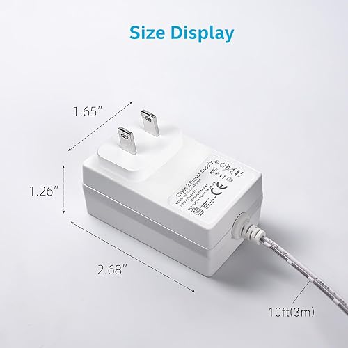Miniatura 5 de Transformador de timbre de 24 voltios 110V/120V AC a DC 24V Adaptador compatible con tira LED Lig